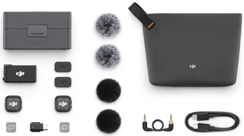 System bezprzewodowy DJI Mic 3 (2 TX + 1 RX + Etui ładujące)