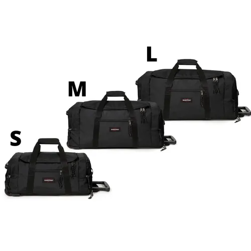 Eastpak Leatherface M + Orta Seyahat Çantası - siyah