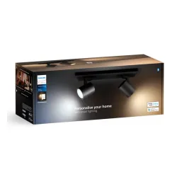 Oświetlenie punktowe Philips Hue White Ambiance Podwójne Runner Czarny