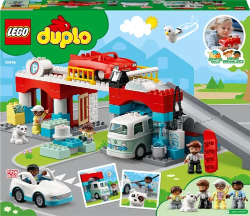 Конструктор Lego Duplo двухэтажная парковка и автомойка (10948)