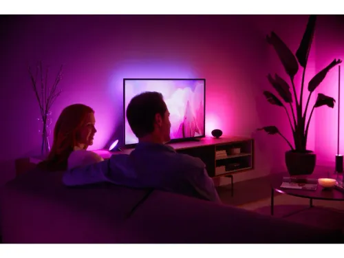 Lampka nocna Philips Hue White and Colour Ambiance Bloom Czarny