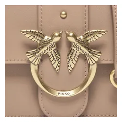 Pinko Love One Mini CL AI 23-24 PLTT 100059 A0f1 geantă Bej D01q