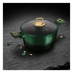 Garnek tytanowy 2.5L 20cm BERLINGER HAUS Metallic Line Emerald BH-6057