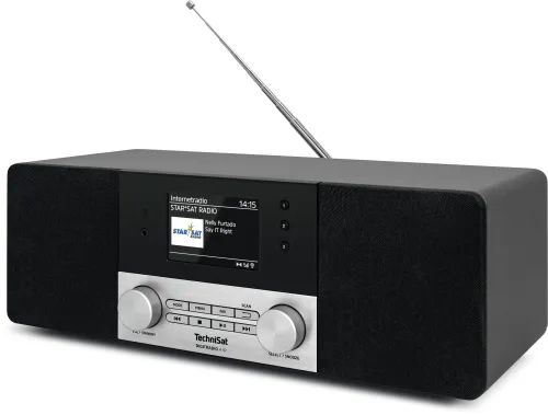 Radioodbiornik TechniSat DigitRadio 4 IR Radio FM DAB+ Internetowe Bluetooth Czarno-srebrny