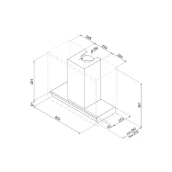 Okap Smeg KSGT93X Stal nierdzewna