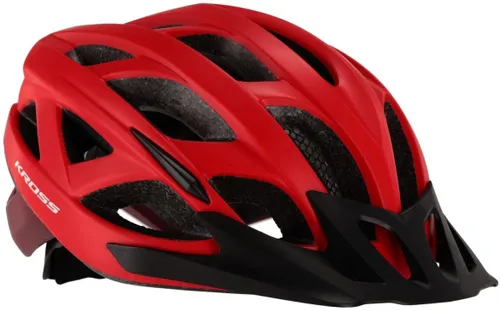 Kask rowerowy KROSS Vincitore Czerwony MTB (rozmiar M)