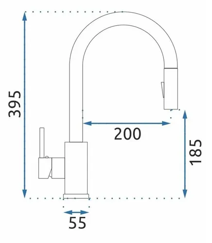 Bateria REA Fresh B9147 Czarny mat