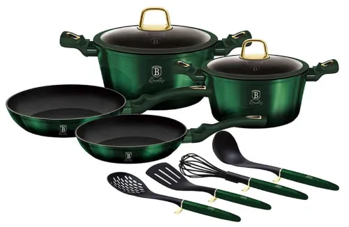 Zestaw garnków BERLINGER HAUS Emerald BH 7039 (10 elementów)