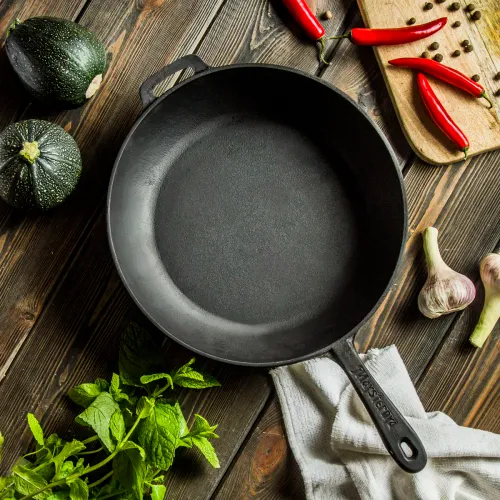 Patelnia / Wok żeliwny MAYSTERNYA IRON 28 cm