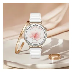 Smartwatch LUNA Bianca Ceramic Złoty