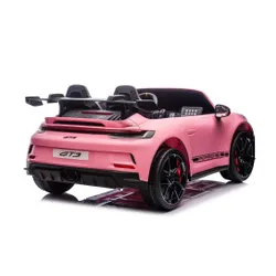 Samochód Na Akumulator Dla 2 Dzieci Porsche 911 Gt3 24V Eva LED 2 Silniki