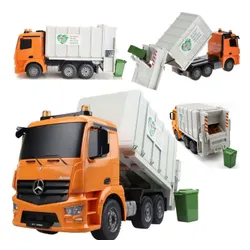 Zdalnie sterowany samochód COIL Mercedes śmieciarka Auto RC pilot LED klakson