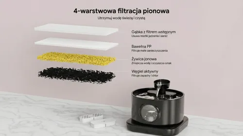 Poidełko bezprzewodowe fontanna dla kota i psa z czujnikiem ruchu SAVE B-9