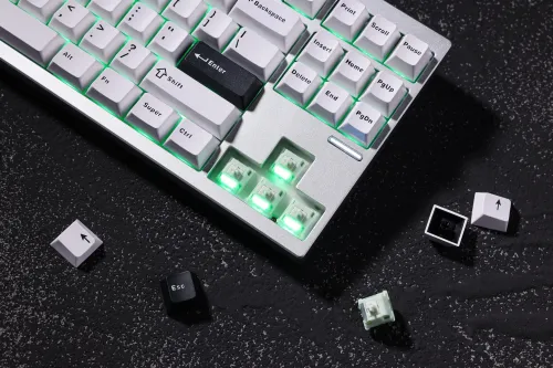 Klawiatura mechaniczna MCHOSE GX87 Max Matcha Latte v2 Biało-srebrny