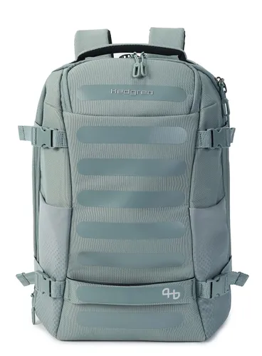 Городской рюкзак Hedgren Trip M Exp Backpack-grey / green