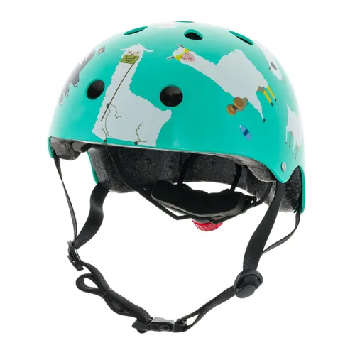 Kask rowerowy dziecięcy Hornit Llama turquoise/white