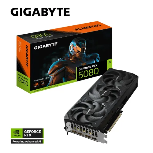 Karta graficzna Gigabyte GeForce RTX 5080 WINDFORCE OC SFF 16GB GDDR7 256bit DLSS 4