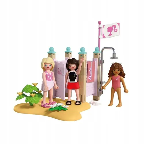 PLAYMOBIL x BARBIE 72124 Stylizacje plażowe, zestaw dla dzieci +4 lata
