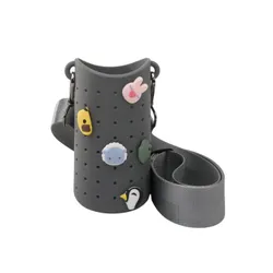 Etui z paskiem na butelkę Asobu Bestie Sling - smoke