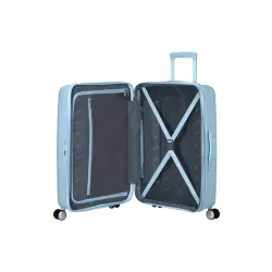 Средний чемодан American Tourister Soundbox 67cm - Pastel Blue