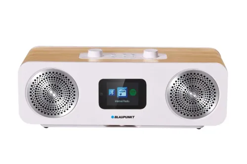 Radioodbiornik Blaupunkt IR50DAB Radio FM DAB+ Internetowe Bluetooth Biało-brązowy