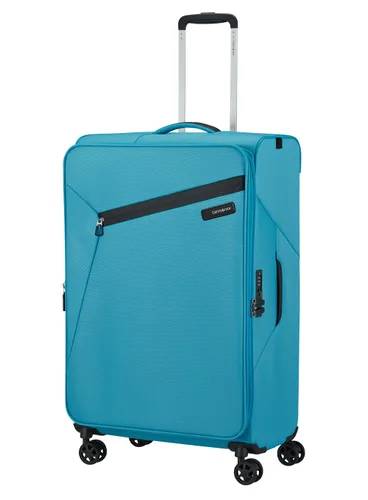 Большой расширяемый чемодан Samsonite Litebeam-ocean blue