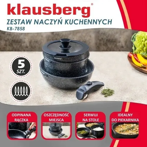 Zestaw garnków KLAUSBERG KB-7858 (5 elementów)