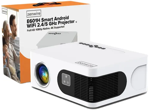 Projektor ZENWIRE E601H Full HD (1920 x 1080), 600 ANSI lumen, Wi-Fi, Bluetooth