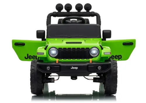 Auto Na Akumulator Jeep Rubicon 2X200W 24V Eva Skóra LED Pilot Radio MP3