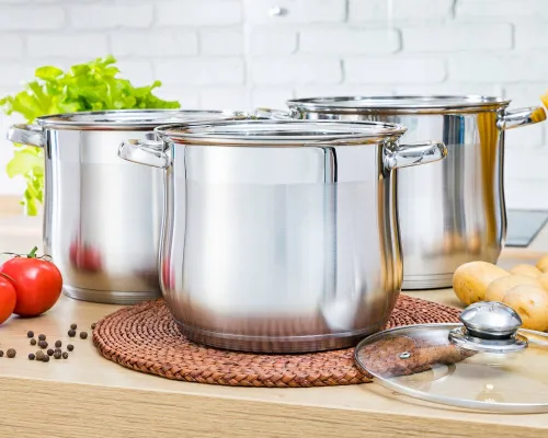 Garnki 6el zestaw dużych garnków 7/9/11l 7350