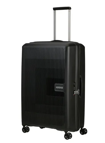 Walizka duża poszerzana American Tourister AeroStep - black