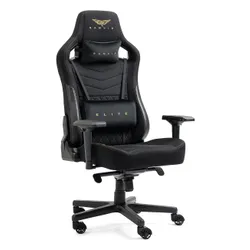 Fotel GAMVIS Elite 2.0 Pro XXL Czarny (złote elementy)