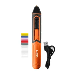 Pistolet do kleju NEO 17-085 + Zestaw wkładów