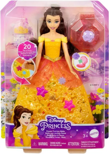 Lalka DISNEY PRINCESS Bella Kwiatowa moda HWB41