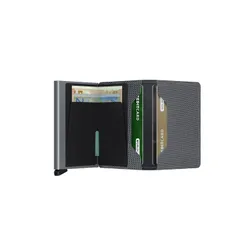 Küçük RFID Cüzdan Gizli Slimwallet Karbon-serin gri