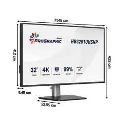 Monitor IIYAMA ProGraphic HB3201UHSNP-B1 31.5" 3840x2160px IPS 4 ms