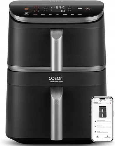Frytkownica beztłuszczowa COSORI Turbo Tower Pro Smart ‎CAF-DC113S-ADE Wi-Fi 10,8 l Double Stack