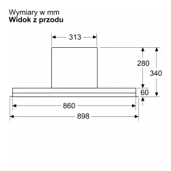 Okap Bosch DBB97DP60 Czarny
