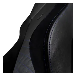 Fotel Noblechairs HERO Black Blue Gamingowy do 150kg Skóra ECO Czarno-niebieski