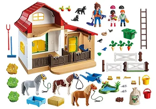 Playmobil Набор фигурок из страны 5684 Пони-ферма