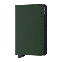 RFID Cüzdan Koruma Slimwallet Mat Gizli-Yeşil / Siyah