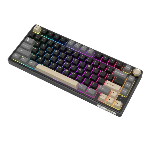 Klawiatura mechaniczna Royal Kludge RK-R75 Phantom Silver Switch Czarno-Szary