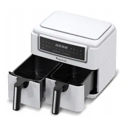 Air Fryer Frytkownica beztłuszczowa TURBOTRONIC TT-AF118 Biały 7.26l z podwójnym koszem
