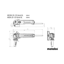 Szlifierka kątowa Metabo WEVBA 20-125 Quick BL