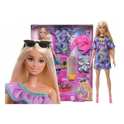 LALKA BARBIE PARTY FASHION zestaw z lalką i ubrankami HYT61
