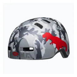 Kask rowerowy dziecięcy Bell Lil Ripper Jr matte gray silver/camosaurus