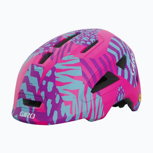 Kask rowerowy dziecięcy Giro Scamp II Jr matte pink animal
