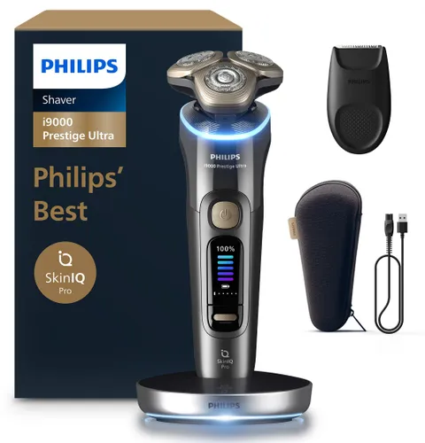 Golarka PHILIPS Seria i9000 Prestige Ultra SkinIQ Pro XP9402/11 Na mokro i sucho