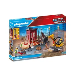 PLAYMOBIL 70443 Yapı elemanına sahip küçük ekskavatör