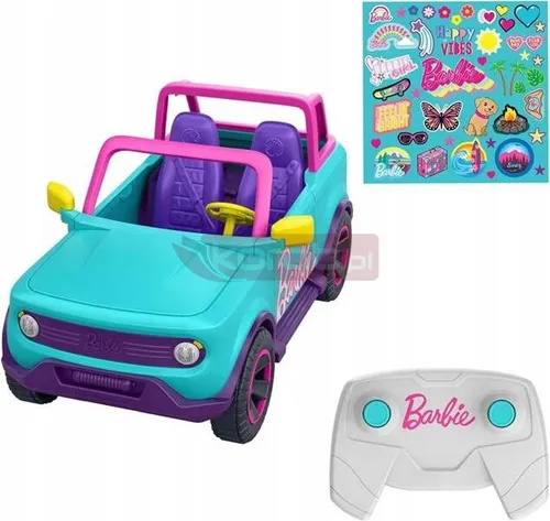 LALKA BARBIE HOT WHEELS AUTO samochód zdalnie sterowany RC HTP53